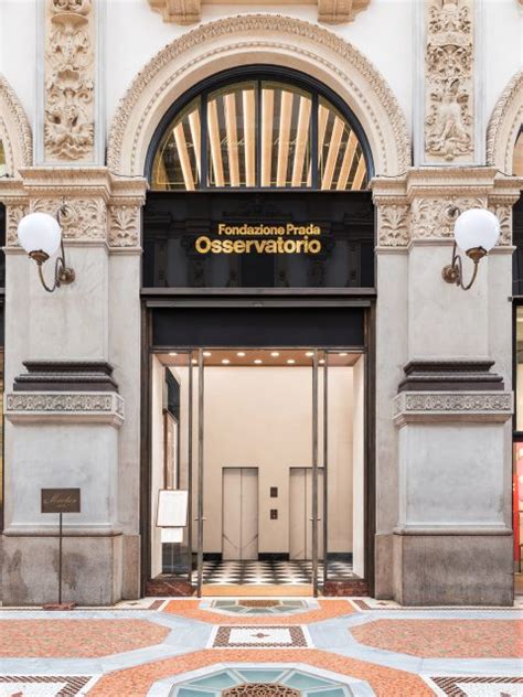 osservatorio prada galleria milano|prada milano visita gratuita.